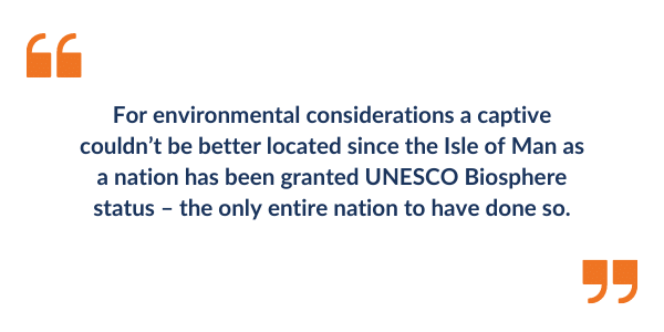 Captive Insurance Isle of Man UNESCO BIOSPHERE ESG Article Quote