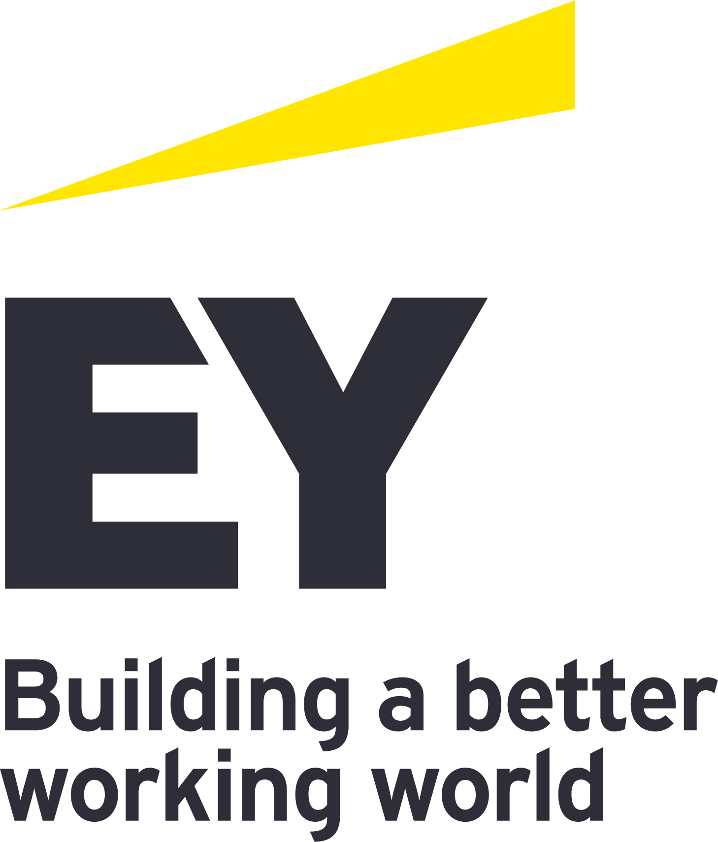 EY Logo Beam Tag Stacked RGB OffBlack Yellow